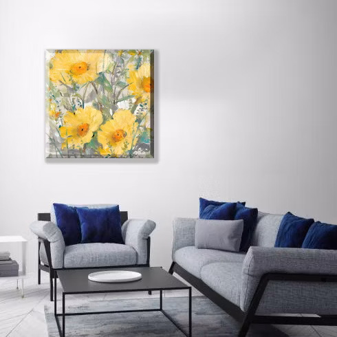 H700mm*500mm Decorative Green Plant Interior Wall Painting on Glass (MR-YB6-2052D)